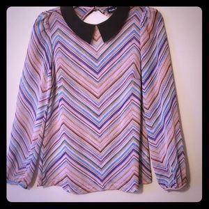 Allen B mutli colored shirt